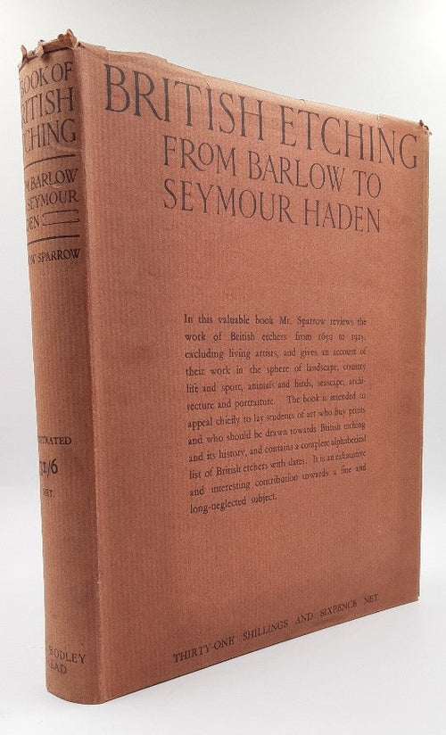 A Book of British Etching from Francis Barlow to Francis Seymour Haden