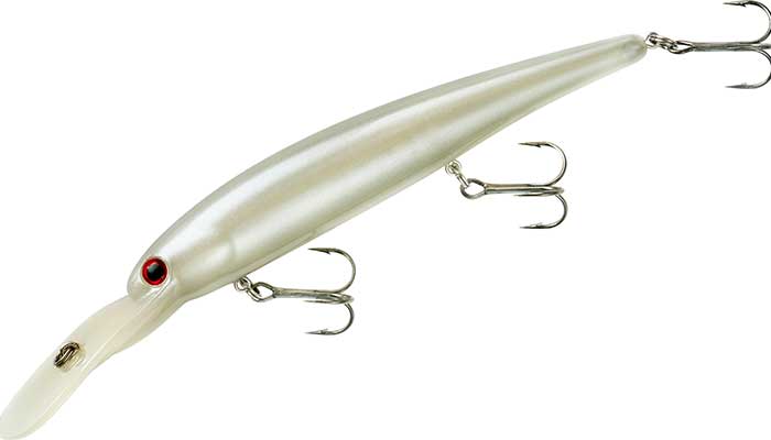 Bandit Walleye Deep Glow 4 3/4 inch Trolling Plug - Pearl