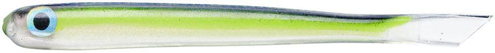 Basstrix Flash-Trix Soft Plastic Minnow - 4 Inch - Chartreuse Shad