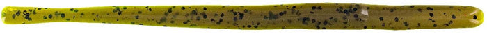 Big Bite Baits Scentsation Cliffhanger Worm - 10 Pack - Green Pumpkin/Chartreuse