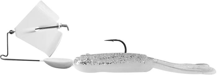 Big Bite Baits Tour Toad Buzzbait - White Blade/Pearl Shiner Toad
