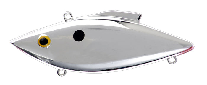 Bill Lewis Rat-L-Trap Chrome Series Lipless Crankbait - 3 Inch - Chrome Plain