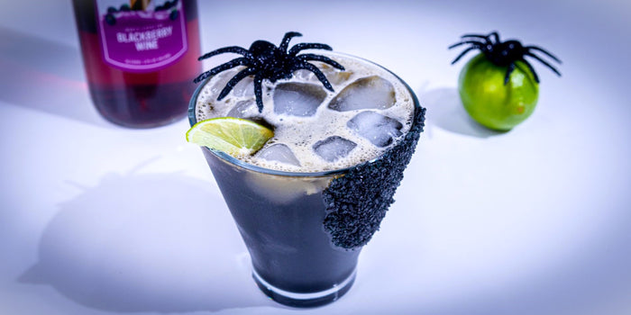 Black Margarita recipe for Halloween.