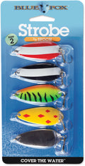 Blue Fox Classic Strobe Tear Drop Spoon Kit 3/8 oz - 5 pack