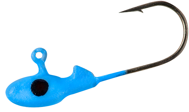 Bobby Garland - Crappie Pro Mo'Glo Jig Head 10 pack - Blue Glo