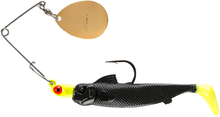 Bomber Saltwater Grade Drumbeater Spinnerbait - Chartreuse/Black Chartreuse Tail