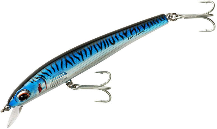 Bomber Saltwater Grade Long Shot Trolling Hard Minnow/Rip Bait - Blue Mackerel