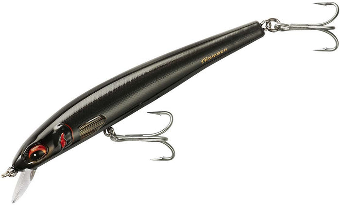 Bomber Saltwater Grade Long Shot Trolling Hard Minnow/Rip Bait - Black