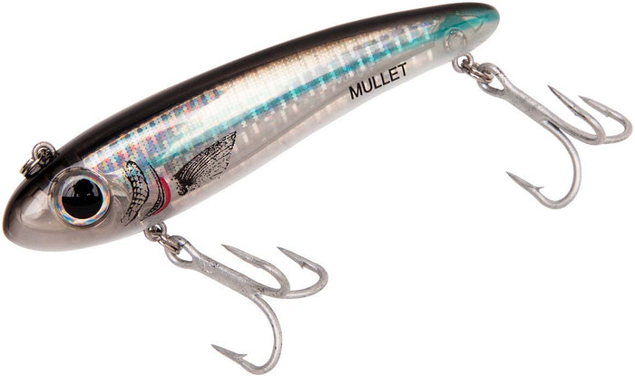 Bomber Saltwater Grade Mullet 3 1/2 inch Twitchbait - Silver Mullet