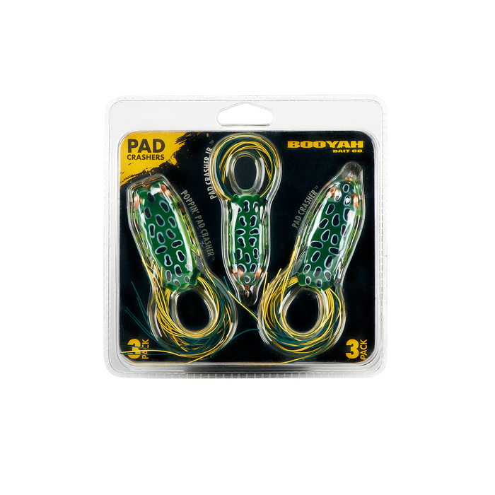 Booyah 3-Piece Pad Crasher Hollow Body Frog Combo Booyah 3-Piece Pad Crasher Hollow Body Frog Combo