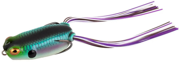 Booyah Poppin Pad Crasher Jr 2 inch Popping Frog - Aqua Frog