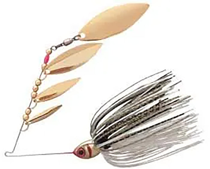 Booyah Super Shad 3/8 oz Quad Spinnerbait - Golden Shiner