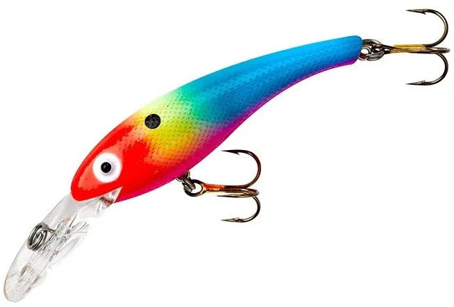 Cotton Cordell Wally Diver Suspending Walleye Lure Fire Face Clown