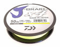 Daiwa J-Braid X4 Braided Line 150 Yards Fluorescent Yellow 6 pound