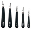 Departure Outdoors Tungsten Skinny - Drop Shot Weights - 5 Pack - No-Chip Black