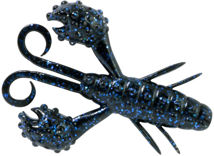 Deps Beckon Craw - 3.5 Inch Black /Blue Flake