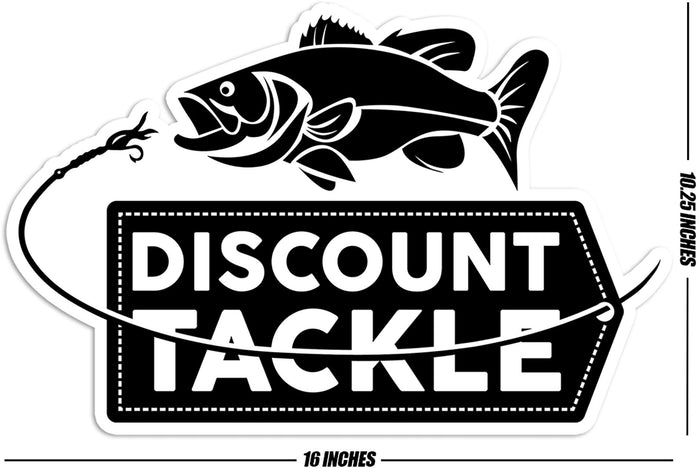 Discount Tackle Carpet Decal Discount Tackle Carpet Decal - Medium