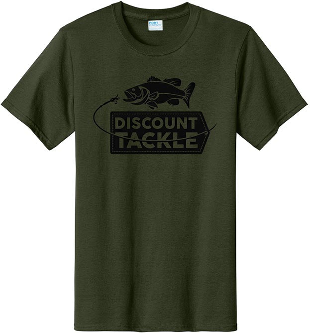 Discount Tackle Logo T-Shirt - Olive