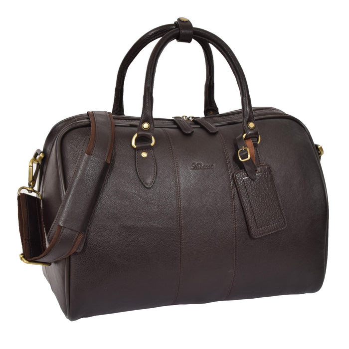 DR309 Zip Around Leather Travel Holdall Monaco Black 1