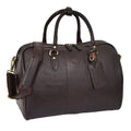 DR309 Zip Around Leather Travel Holdall Monaco Black 1