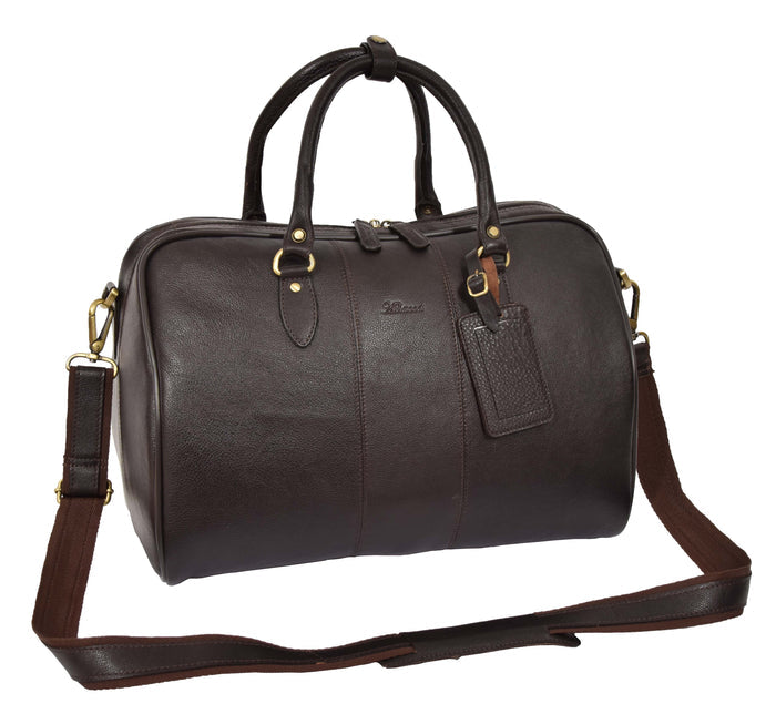 DR309 Zip Around Leather Travel Holdall Monaco Black 2