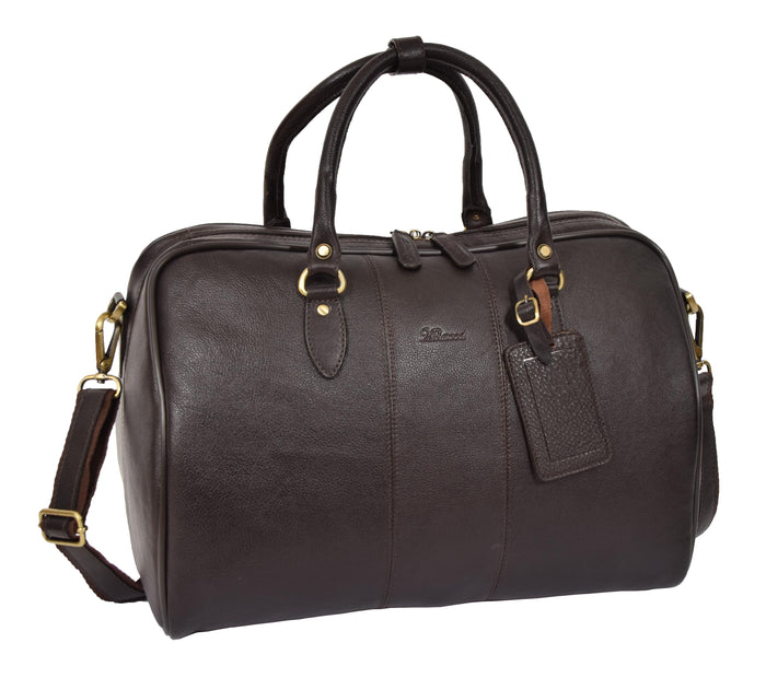 DR309 Zip Around Leather Travel Holdall Monaco Black 3