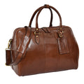 DR309 Zip Around Leather Travel Holdall Monaco Chestnut 1