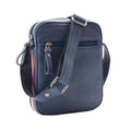 DR338 Men's Leather Cross Body Small Flight Bag Navy 1