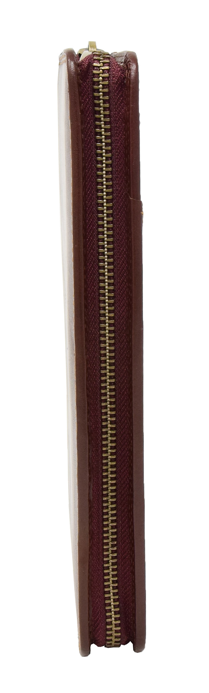 DR433 Exclusive Leather Passport Travel Wallet Brown 3