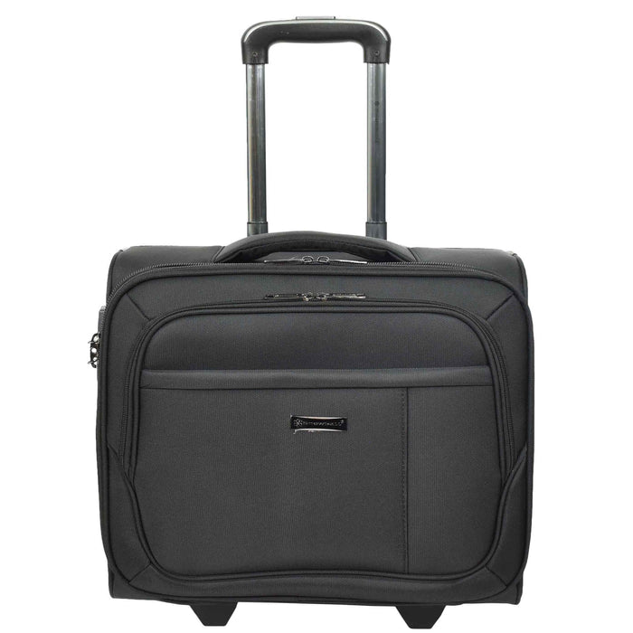 DR682 Cabin Size Wheeled Business Office Bag Pilot Case Black 1