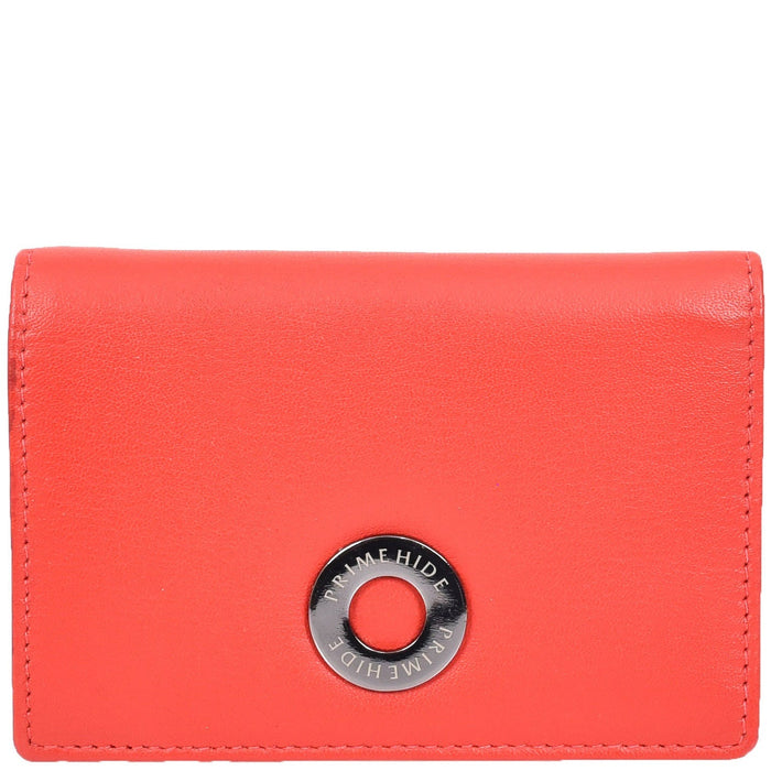 DR687 Women's Soft Leather Trifold Metal Frame Purse 6