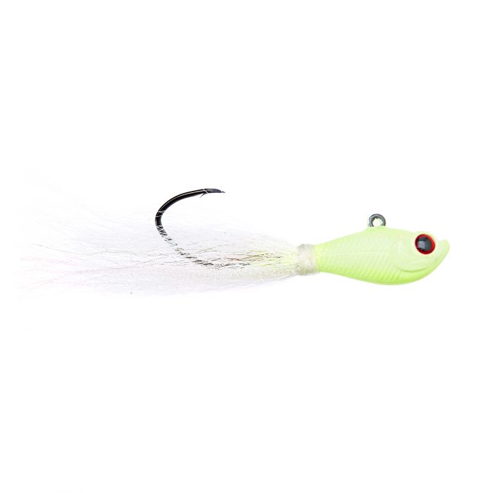 Eagle Claw Trokar Pro-V Bucktail Hair Jig - Glow