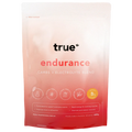 True Endurance carbs + electrolyte blend pouch, 600g tropical flavour, pink-red resealable sports drink powder by True Protein – 20 serves, gluten-free, lactose-free, proudly made in Australia.
