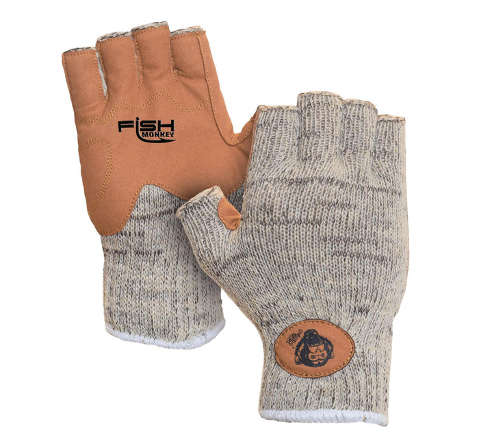 Fish Monkey Wooly Half-Finger Wool Fishing Tech Gloves - XXL