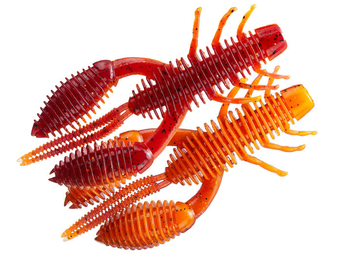 Geecrack Bellows Craw Soft Plastic - 3.5 Inch - LV Solar Flare