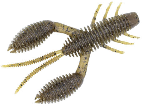 Geecrack Bellows Craw Soft Plastic - 3.5 Inch - Green Pumpkin