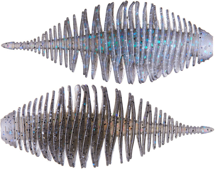 Geecrack Bellows Gill Soft Plastic Creature Bait - 2.8 Inch - Electric Shad