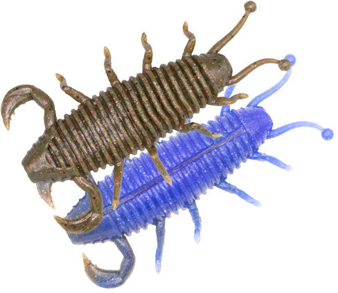 Geecrack Bugpee Soft Plastic Creature Bait - 2.2 Inch - Cobalt Blue Craw