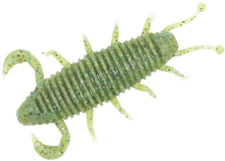 Geecrack Bugpee Soft Plastic Creature Bait - 2.2 Inch - Watermelon Blue Flake