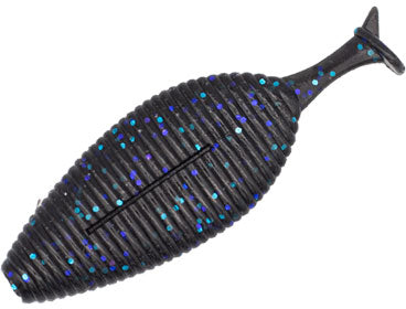 Geecrack Spiron Soft Plastic Creature Bait - 3.8 Inch - Black and Blue Flake