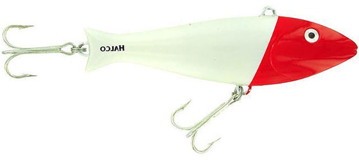Halco GT "Giant Trembler" Trolling Lure - 7 Inch - White Redhead