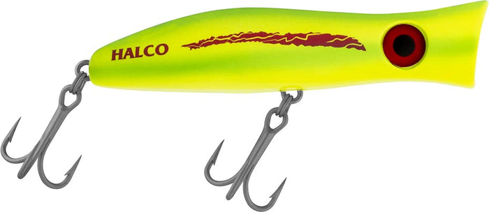 Halco Roosta Popper 105 Topwater Popper - 4.1 Inch - Lumo