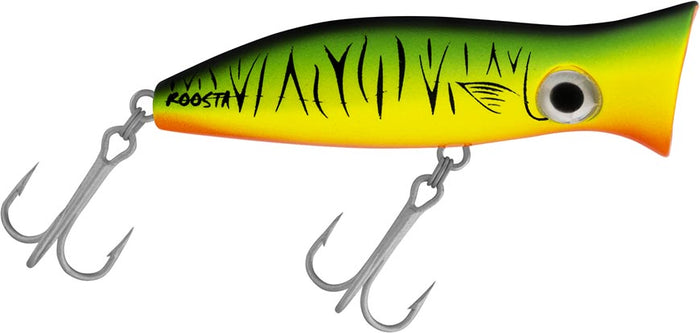 Halco Roosta Popper 80 Topwater Popper - 3.1 Inch - Fluoro Green