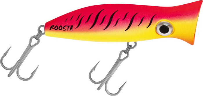 Halco Roosta Popper 80 Topwater Popper - 3.1 Inch - Pink Fluoro