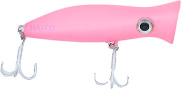 Halco Roosta Popper 80 Topwater Popper - 3.1 Inch - Tickled Pink