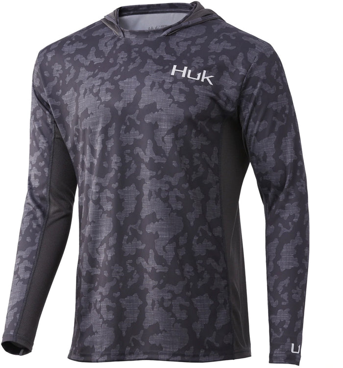 Huk Icon X Running Lakes Tech Long Sleeve Shirt - Volcanic Ash