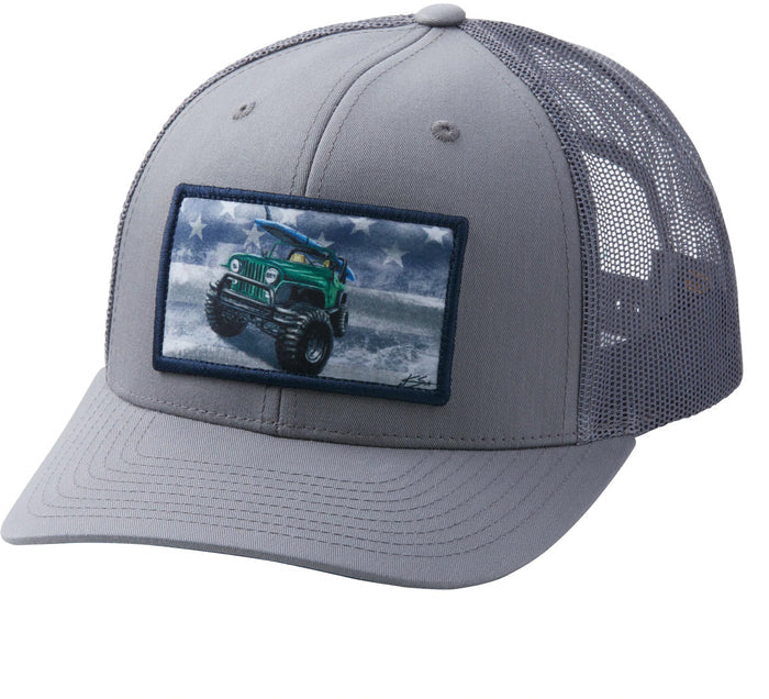 Huk KC Solo Mission Trucker Cap Deep Ocean Blue