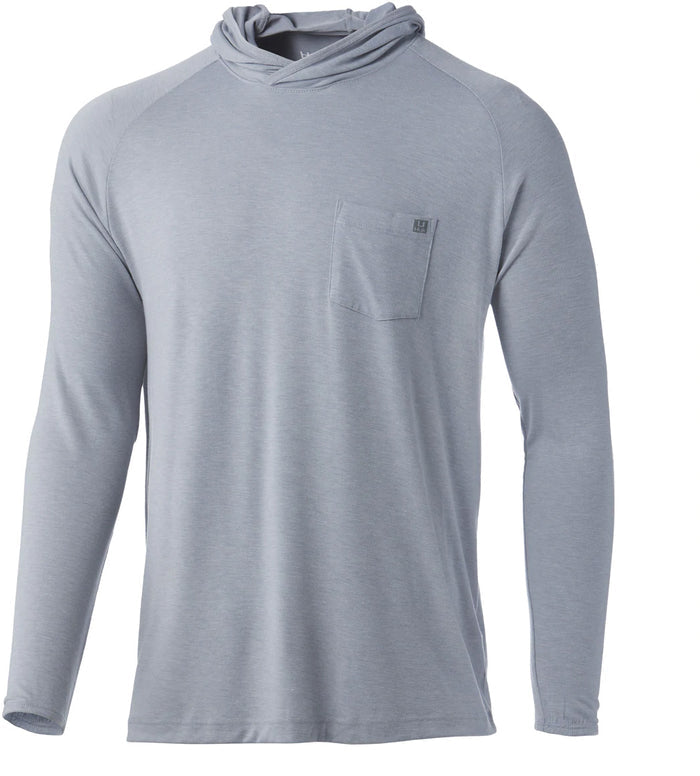 Huk Waypoint Tech Hoodie - Overcast Grey
