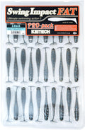 Keitech Fat Swing Impact 3.8 inch Soft Paddle Tail Swimbait - 30 Bait Pro Pack Bluegill Flash