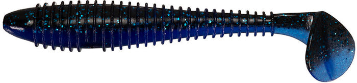 Keitech Fat Swing Impact 4.8 inch Paddle Tail Swimbait - Black Blue
